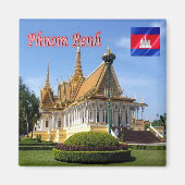 Rif. KH Cambodja, Phnom Penh, Koninklijke Plaats Magneet (Voorkant)