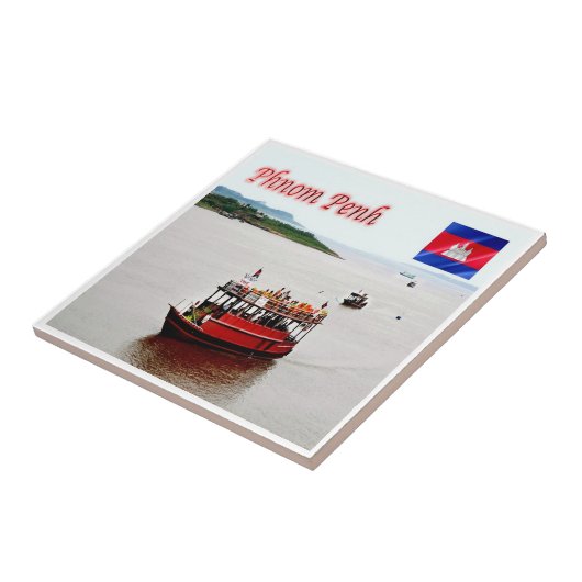 Rif. KH Cambodja, Phnom Penh Tegeltje (Zijkant)