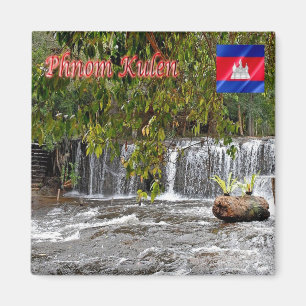 Rif. KH Cambodja - Waterval bij Phnom Kulen Magneet