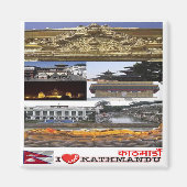 Rif. NP Nepal, Kathmandu, ik hou van, Magneet (Voorkant)