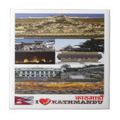 Rif. NP Nepal, Kathmandu, ik hou van, Tegeltje (Voorkant)