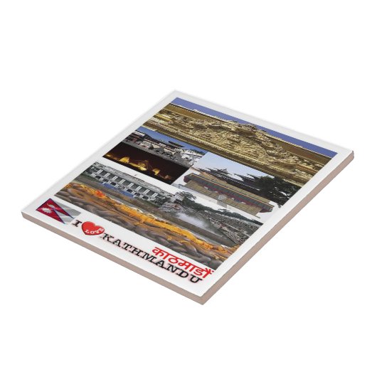 Rif. NP Nepal, Kathmandu, ik hou van, Tegeltje (Zijkant)