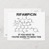 Rifampicine Als je tbc hebt, heb je het nodig Briefkaart (Voorkant / Achterkant)