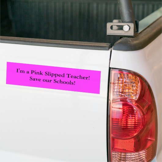 RIFed Teacher Bumpersticker (Op Truck)