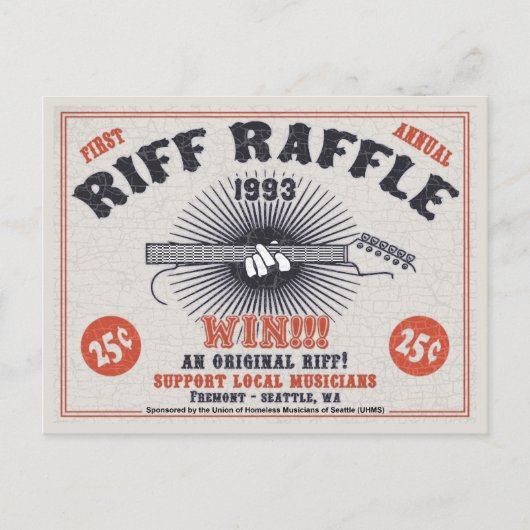 Riff Raffle Briefkaart (Voorkant)