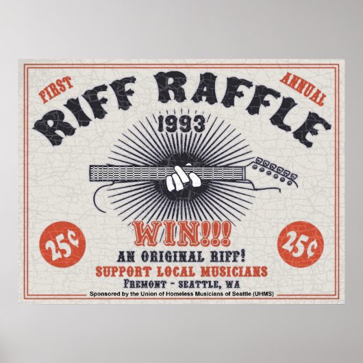 Riff Raffle Poster (Voorkant)