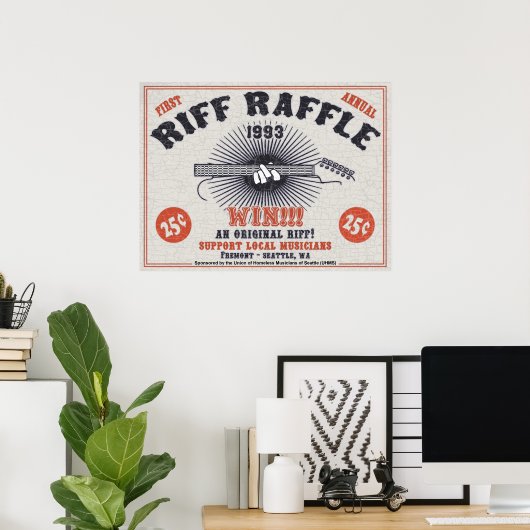 Riff Raffle Poster (Thuiskantoor)