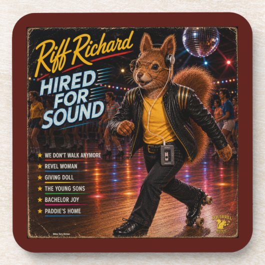 Riff Richard: een Parodie Bier Onderzetter (Voorkant)