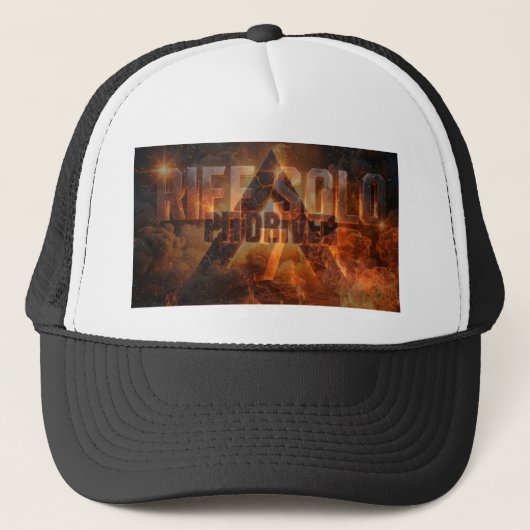 RIFF SOLO 7 PitDriver Spartaanse Vlam Logo Trucker Pet (Voorkant)
