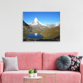 Riffelsee Matterhorn Reflection Canvas Afdruk (Insitu (Woonkamer))