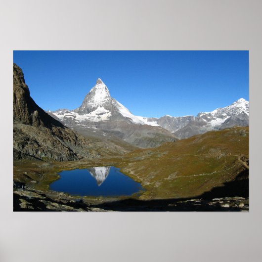 Riffelsee Matterhorn Reflection Poster (Voorkant)