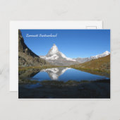 Riffelsee Matterhorn Zermatt Swiss Alps Briefkaart (Voorkant / Achterkant)