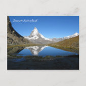 Riffelsee Matterhorn Zermatt Swiss Alps Briefkaart (Voorkant)