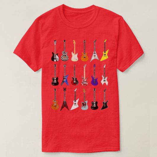 Riffs die de wereld van iconische gitaren uit RoRo T-shirt (Design voorkant)
