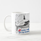 Rifhaai silhouet koffiemok (Links)