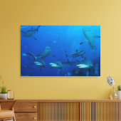 Rifhaai verpakt Canvas Afdruk (Insitu (Woonkamer))