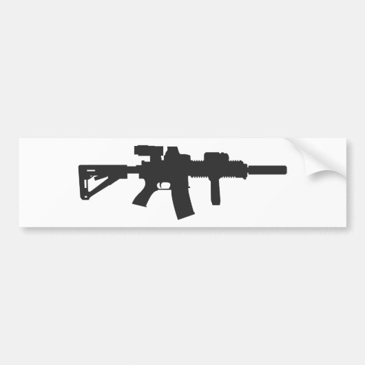 Rifle Carbine Bumpersticker (Voorkant)