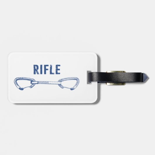 Rifle Colorado Klimmen Quickdraw Bagagelabel (Achterkant horizontaal)