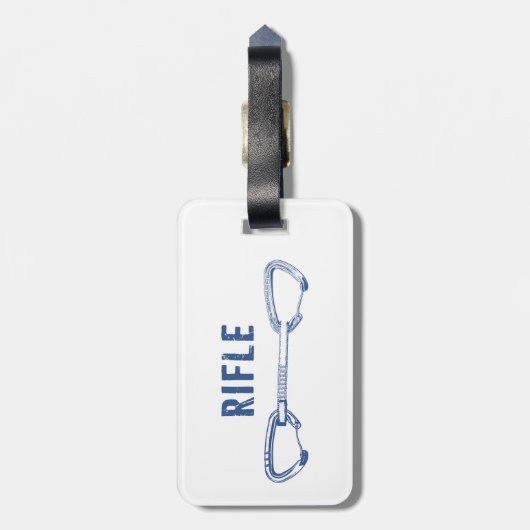 Rifle Colorado Rock Climate Quickdraw Bagagelabel (Achterkant verticaal)