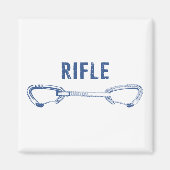 Rifle Colorado Rock Climate Quickdraw Magneet (Voorkant)