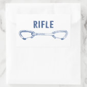 Rifle Colorado Rock Climate Quickdraw Rechthoekige Sticker (Tas)
