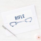 Rifle Colorado Rock Climate Quickdraw Rechthoekige Sticker (Envelop)
