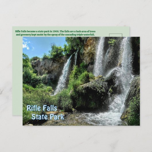 Rifle Falls State Park Briefkaart (Voorkant / Achterkant)