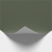 Rifle Green Solid Color Cadeaupapier (Hoek)