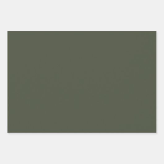 Rifle Green Solid Color Inpakpapier Vel (Voorkant 2)