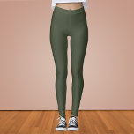 Rifle Green Solid Color Leggings<br><div class="desc">Rifle Green Solid kleur. Dit aardse, gedempte groen combineert de natuurlijke tinten van groen met een vleugje grijs, waardoor een kleur ontstaat die ruige sophisticatie en ingetogen elegantie uitstraalt.Deze veelzijdige kleur combineert prachtig met zowel neutrale als levendige paletten, waardoor het een uitstekende keuze is voor het toevoegen van een vleugje...</div>