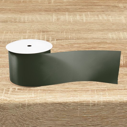 Rifle Green Solid Color Satijnen Lint