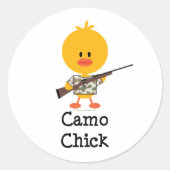 Rifle Hunting Camo Chick Stickers (Voorkant)
