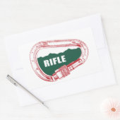 Rifle klimmer Carabiner Rechthoekige Sticker (Envelop)