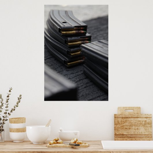 Rifle Magazines Poster (Keuken)