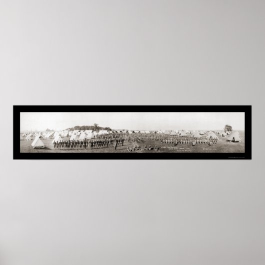 Rifle Range Army WWWI Foto 1913 Poster (Voorkant)