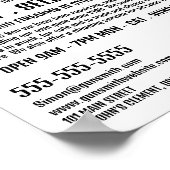 Rifle Silhouette, Gunsmith, Gunstore Adverteren Poster (Hoek)