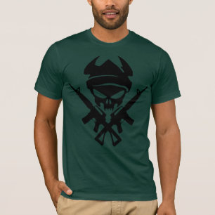Rifle Skull en Crossbones Camo T Shirt