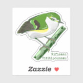 Rifleman tititiponamu NZ vogel Sticker (Vel)