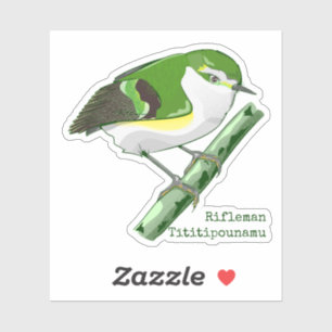 Rifleman tititiponamu NZ vogel Sticker