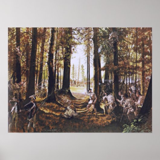 Riflemen op Saratoga Poster (Voorkant)