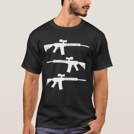 Rifles America Second Amendment Gun Conservative L T-shirt (Voorkant)