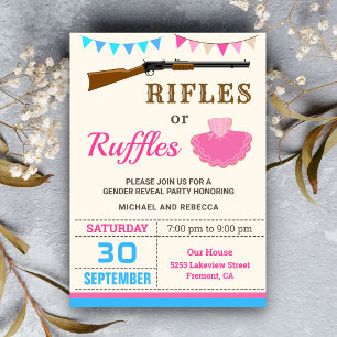 Rifles of Rokjes Geslacht Revele Party Kaart