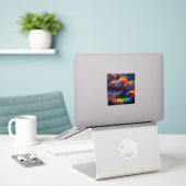 Rifvissen in bonaire sticker (Laptop op bureau)