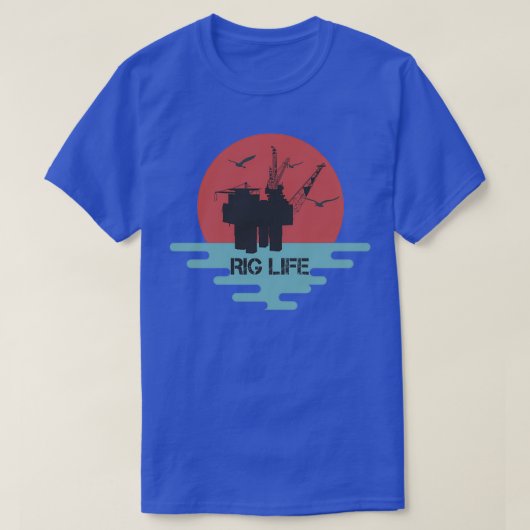 Rig Life Off Shore Oil Rig Hands 1 T-shirt (Design voorkant)