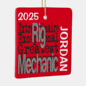 Rig Mechanic Extraordinaire CUSTOM Keramisch Ornament (Rechts)