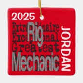 Rig Mechanic Extraordinaire CUSTOM Keramisch Ornament (Voorkant)