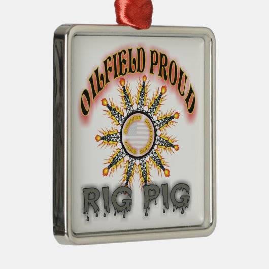 Rig Pig.2 Metalen Ornament (Rechts)