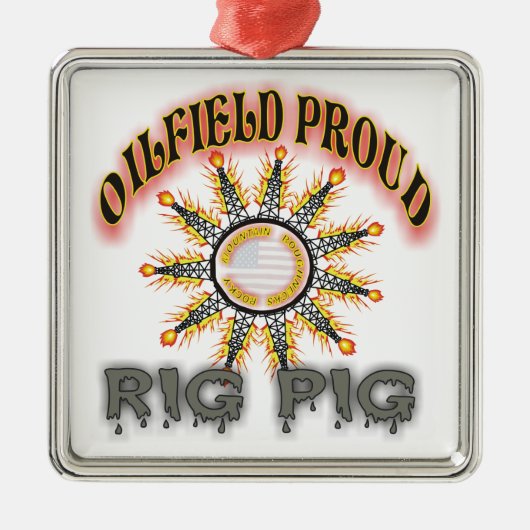 Rig Pig.2 Metalen Ornament (Voorkant)