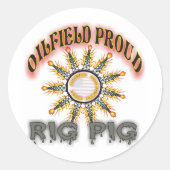 Rig Pig.2 Ronde Sticker (Voorkant)