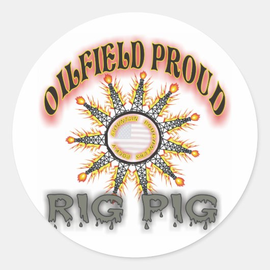 Rig Pig.2 Ronde Sticker (Voorkant)